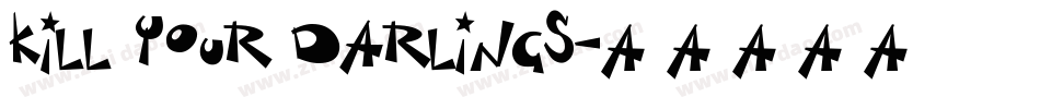 Kill your darlings字体转换